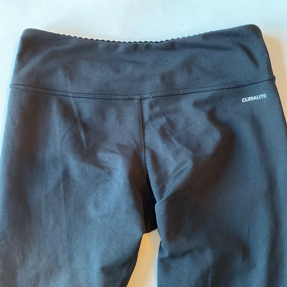 Adidas Mid-Calf Low Waist Black Leggings - Picture 3 of 6